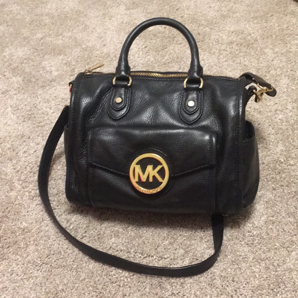 Michael Kors Black Leather Purse